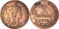 France 2 Centimes Monnaie, Dupuis, Paris, Bronze, Gadoury:107 -