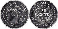 France 20 Centimes Cérès, Paris, Argent -
