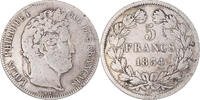 France 5 Francs Monnaie, Louis-Philippe, Marseille, Argent -