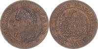 France 2 Centimes Monnaie, Napoleon III, Bordeaux, Bronze -