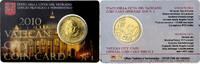 Vatican 50 Centimes Benoît XVI, Coin card, Rome, Or nordique -