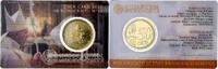 Vatican 50 Centimes François Ier, Coin card, Rome, Or nordique -