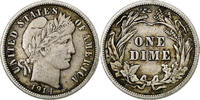 États-Unis Dime Barber, Philadelphie, Argent -