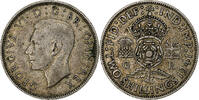 Grande-Bretagne 2 Shillings George VI, Londres, Argent -