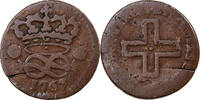 Duché de Savoie 2 Denari Charles Emmanuel III, Turin, Cuivre -