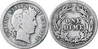 États-Unis Dime Barber, San Francisco, Argent -