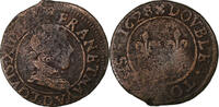 France Double Tournois Louis XIII, Lyon, Cuivre -