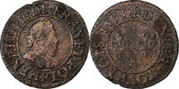 France Denier Tournois Henri III, Paris, Cuivre -