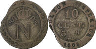 France 10 Centimes Napoléon Ier, La Rochelle, Billon -