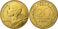 France 20 Centimes Marianne, MDP, série FDC, Bronze-Aluminium -