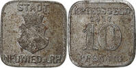 Prusse 10 Pfennig Stadt Neuwied, Iron -