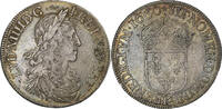 France 1/2 Écu au buste juvénile Louis XIV, Bordeaux, Argent -