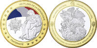 France Medaille Les Piliers de la république, Fraternité, Cuivre doré -