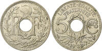 France 5 Centimes Paris, étoile, Maillechort, Gadoury:171 -
