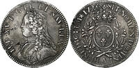 France Ecu aux branches d'olivier Louis XV, Paris, Argent -