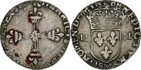 France 1/4 Ecu Henri III, Toulouse, Argent, Gadoury:494 -