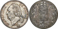 France 5 Francs Louis XVIII, Lille, Argent, Gadoury:614 -