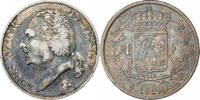 France 1 Franc Louis XVIII, La Rochelle, Argent, Gadoury:449 -