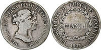 Principauté de Lucques et Piombino 5 Franchi Félix et Elisa, Firenze -