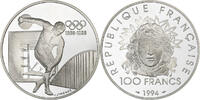 France 100 Francs Discolobe, MDP, BE, Argent, KM:1047 -