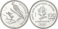France 100 Francs Albertville - Saut à ski, MDP, BE, Argent -