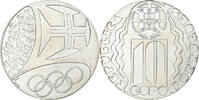 Portugal 10 Euro 2004 Lisbon Jeux Olympiques, Lisbonne, Argent, KM:759 UNZ 19,95 EUR  + 4,95 EUR frais d'envoi