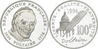 France 100 Francs Voltaire, MDP, BE, Argent, KM:1182 -