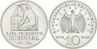 Allemagne 10 Euro Karl Friedrich Schinkel, Stuttgart, Argent -