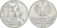 Allemagne 10 Euro Lois de Képler, Stuttgart, Argent, KM:280 -