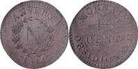France 10 Centimes Napoléon Ier, Anvers, Monnaie de Siège, Cuivre -