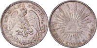 Mexique 1 Peso Zacatecas, Argent, KM:409.3 -