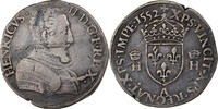 France Teston à la tête nue Henri II, Paris, Argent, Gadoury:373a -