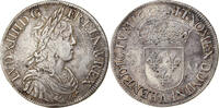 France Écu à la mèche longue Louis XIV, Paris, Argent -