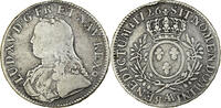 France Ecu aux branches d'olivier Louis XV, Metz, Argent -