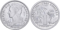 Comores 1 Franc Paris, Essai, Aluminium, KM:E1 -