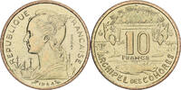 Comores 10 Francs Paris, Essai, Bronze-Aluminium, KM:E4 -