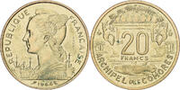 Comores 20 Francs Paris, Essai, Bronze-Aluminium, KM:E5 -