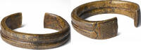 États de l'Afrique de l'Ouest Manilla XIXè siècle, Bracelet, Bronze -