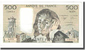 France 500 Francs Pascal, 1988-05-05, Fayette:71.39, KM:156g -