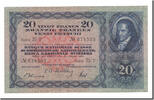 Suisse 20 Franken Billet, 1949-01-20, KM:39q -