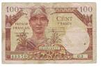 France 100 Francs 1947 French Treasury, Fayette:VF32.1, KM:M9 -