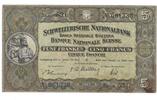 Suisse 5 Franken Billet, 1952-03-28, KM:11p -