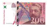 France 200 Francs Eiffel, T038702189, Fayette:75.3a, KM:159b -