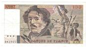 France 100 Francs Delacroix, H.172, Fayette:69BIS.3A4, KM:154f -
