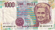 Italie 1000 Lire Billet, 1990-10-03, KM:114c -