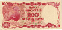 Indonésie 100 Rupiah Billet, KM:122b -