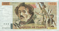 France 100 Francs Delacroix, F.181, Fayette:69bis.3b.1 -