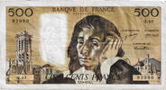 France 500 Francs Pascal, Q.43, Fayette:71.11 -