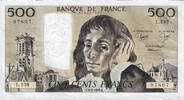 France 500 Francs Pascal, L.239, Fayette:71.34 -