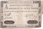France 5 Livres 6F42110, KM:A60, Lafaurie:155 -
